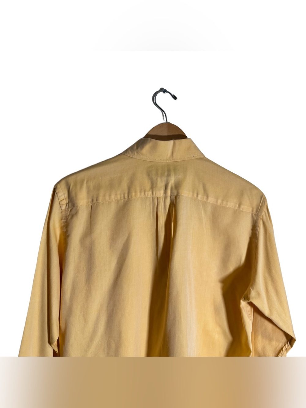 Escada Sport Button Down Shirt Women's Small Cotton Yellow Embroidered VTG - Picture 5 of 7